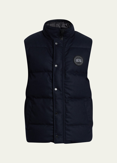 Canada Goose Men's Garson Down Vest In Atlantic Navy