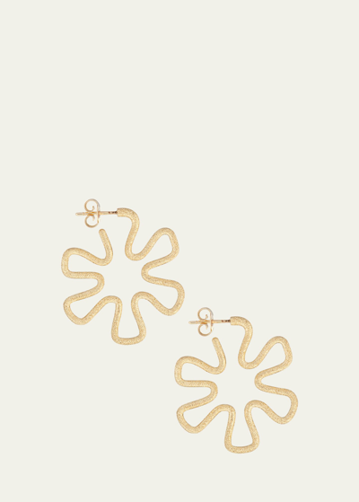 Bea Bongiasca Women's Margherita Goldtone Medium Flower Hoop Earrings In Yg