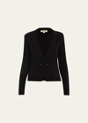 L Agence Sofia Knit Blazer In Black