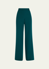 Kobi Halperin Alexi Cropped Straight-leg Twill Pants In Sea Moss