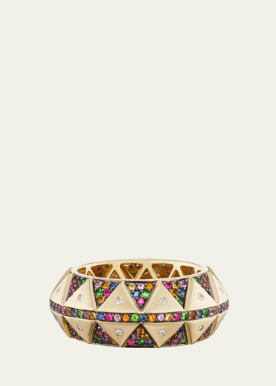 Harwell Godfrey Chubby Talisman Ring In Rainbow