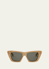 CELINE BOLD GLITTERY ACETATE CAT-EYE SUNGLASSES