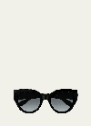 GUCCI GG EMBLEM ACETATE CAT-EYE SUNGLASSES