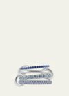 Spinelli Kilcollin Iris Sterling Silver Multi-stone Ring In Blue