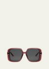 Dior Highlight S3f Sunglasses In Bordeaux Smoke