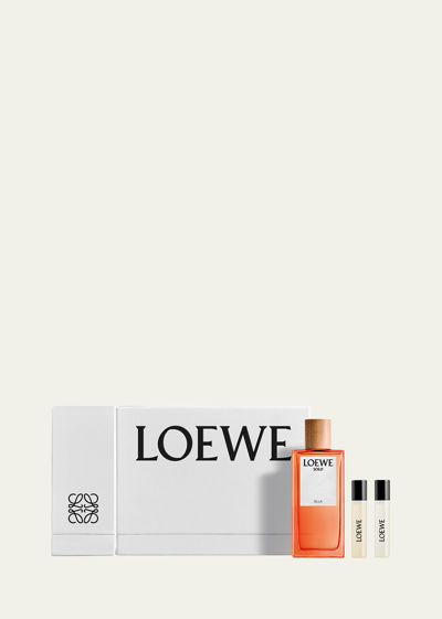 Loewe Solo Ella Eau De Parfum And Vial Fragrance Set In White