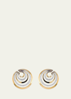 BAYCO 18K ROSE GOLD SPIRAL EARRINGS WITH DIAMONDS