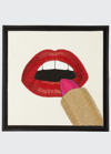 Jonathan Adler Lipstick Beaded Wall Art In Blue Pattern