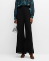 Kobi Halperin Andi High-rise Wide-leg Pants In Black