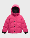 Canada Goose Kid's Snowy Owl Parka In Summit Pink