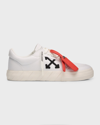 OFF-WHITE MEN'S VULCANIZED CANVAS LOW-TOP SNEAKERS