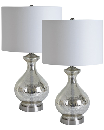 Renwil Set Of 2 Dulce Table Lamps In Silver