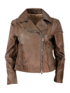 BARBA NAPOLI STUDDED JACKET IN FINE AND SOFT NAPPA LEATHER WITH ZIP CLOSURE