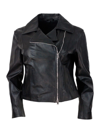 BARBA NAPOLI STUDDED JACKET IN FINE AND SOFT NAPPA LEATHER WITH ZIP CLOSURE