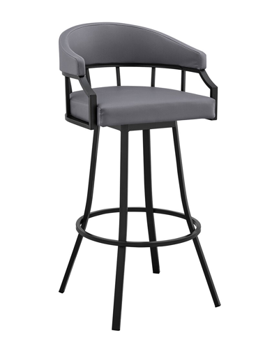 Armen Living Palmdale 30 Swivel Bar Stool In Grey