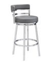 Armen Living Titana 30 Bar Height Bar Stool In Grey