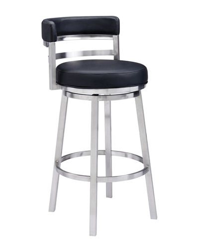 Armen Living Titana 30 Bar Height Bar Stool In Black