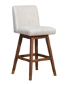 Armen Living Dalza Swivel Bar Stool In Beige