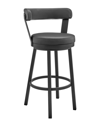Armen Living Bryant 30 Bar Height Bar Stool In Black