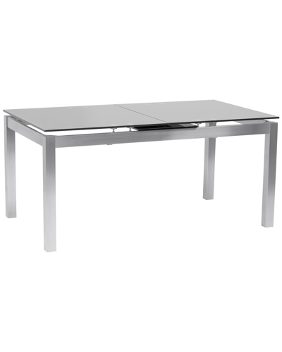 Armen Living Ivan Extension Dining Table In Silver