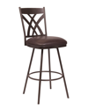 Armen Living Dover 26 Counter Height Barstool In Brown