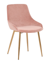 Armen Living Heidi Dining Chair In Pink