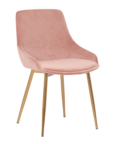 ARMEN LIVING ARMEN LIVING HEIDI BLUSH VELVET DINING ACCENT CHAIR