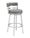 Armen Living Madrid Counter Stool In Grey