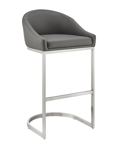 Armen Living Atherik Bar Stool In Grey