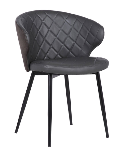 Armen Living Ava Contemporary Dining Chair In Grey