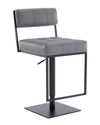 Armen Living Dalza Swivel Bar Stool In Grey