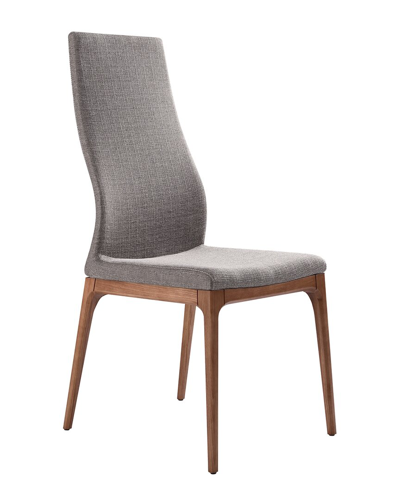 Armen Living Parker Mid-century Dining Chair In Grey