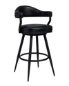 Armen Living Justin 26 Counter Height Bar Stool In Black