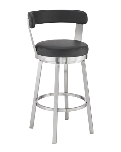 Armen Living Bryant 30 Bar Height Bar Stool In Black