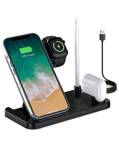 Fresh Fab Finds 4-in-1 Foldable Wireless Charger In Black