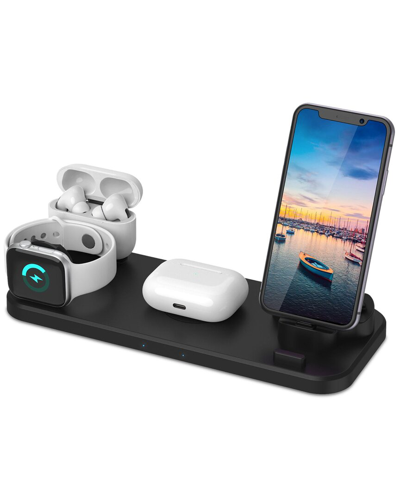 Fresh Fab Finds 6-in-1 Qi Wireless Charger In Black