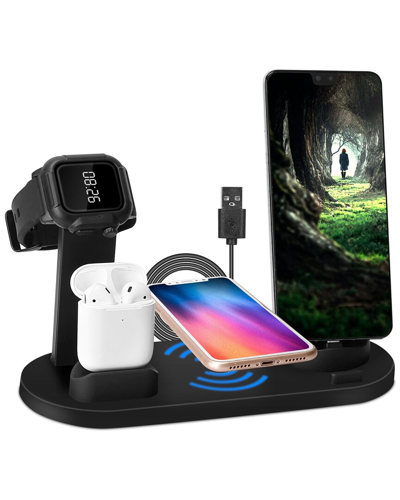 Fresh Fab Finds 4-in-1 Wireless Charger Dock In Black