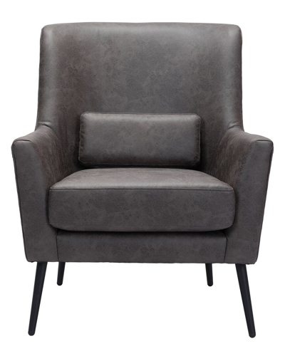 Zuo Modern Ontario Accent Chair In Vintage-like Black,gold