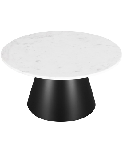 Inspired Home Kolin Marble Coffee Table In White