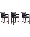 Manhattan Comfort Set Of 3 Ritz Counter Stools