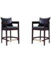 Manhattan Comfort Set Of 2 Ritz Counter Stools