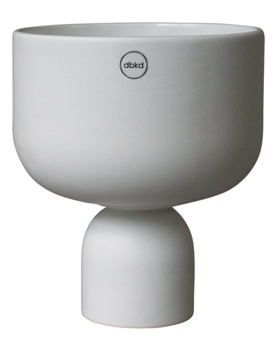 Bidkhome Post Pot In White