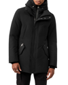 Mackage Men's Edward Nordic Tech Fox Fur-trim & Rabbit Fur-lined Down Coat In Black