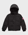 Canada Goose Kid's Puffer Parka Jacket In Black