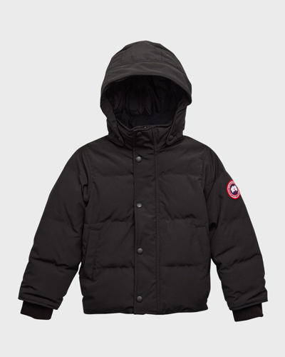 Canada Goose Kid's Puffer Parka Jacket In Black