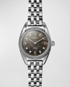 SHINOLA DERBY BRACELET WATCH WITH MOTHER-OF-PEARL AND DIAMONDS, 30.5MM