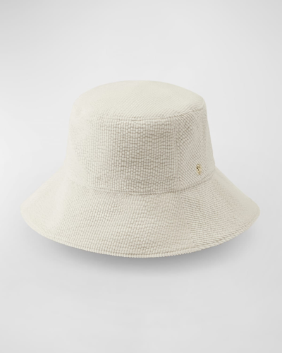 Helen Kaminski Pazia Velvet Corduroy Bucket Hat In Gardenia
