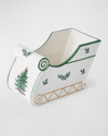 Spode Christmas Tree Figural Sleigh Centerpiece