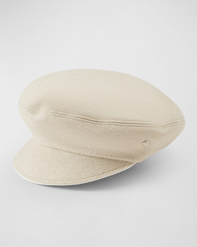 Helen Kaminski Koro Wool-blend Baker Boy Cap In Oatmeal