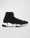 BALENCIAGA SPEED 2.0 SOCK KNIT LACE-UP SNEAKERS